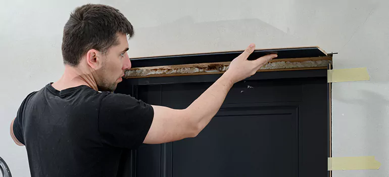 Wood Door Hole Repair in Gloucester, ON