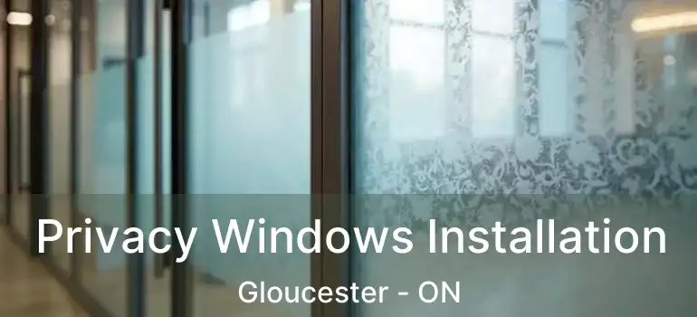  Privacy Windows Installation Gloucester - ON