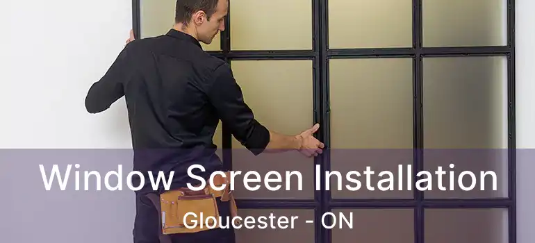 Window Screen Installation Gloucester - ON